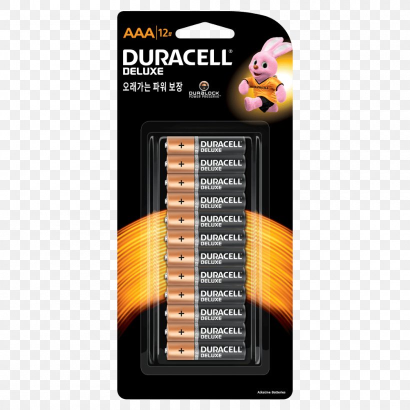 Electric Battery Duracell AAA Battery Dry Cell, PNG, 1000x1000px, Electric Battery, Aa Battery, Aaa Battery, Alkaline Battery, Auction Co Download Free