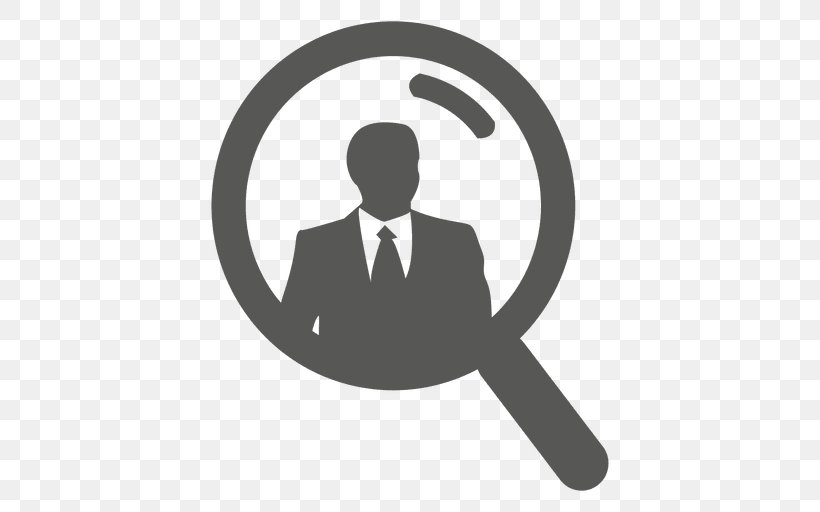 Magnifying Glass, PNG, 512x512px, Magnifying Glass, Black And White, Brand, Communication, Human Behavior Download Free