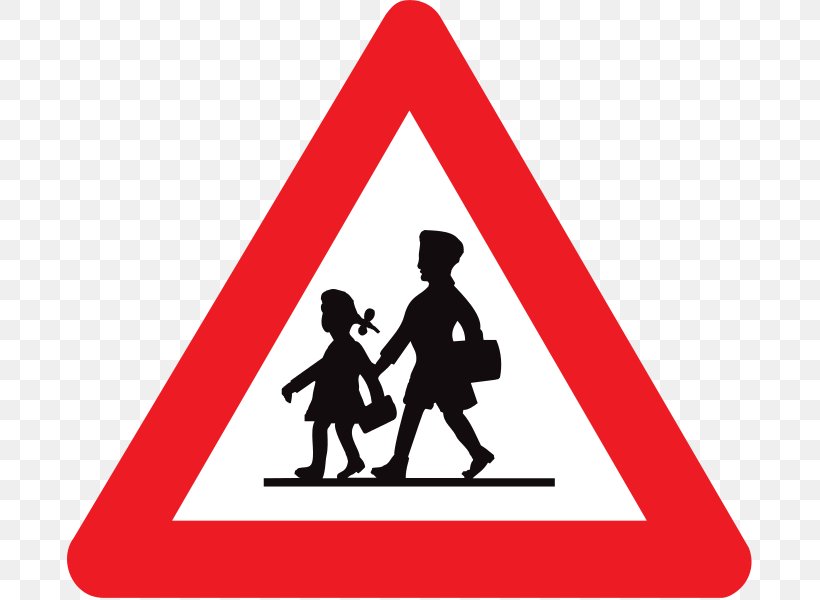 School Zone Traffic Sign Warning Sign Road Signs In Singapore, PNG, 686x600px, School Zone, Crossing Guard, Driving, Gesture, Interaction Download Free