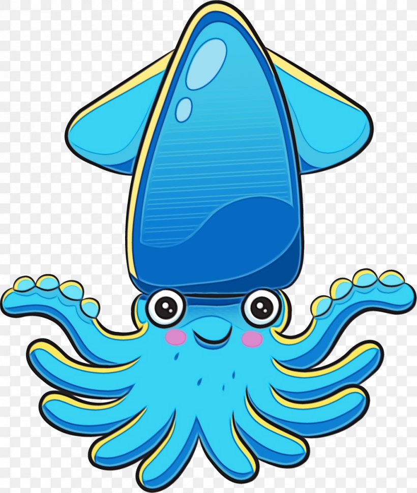Water Aqua Clip Art Turquoise Octopus, PNG, 993x1175px, Watercolor, Aqua, Marine Invertebrates, Octopus, Paint Download Free