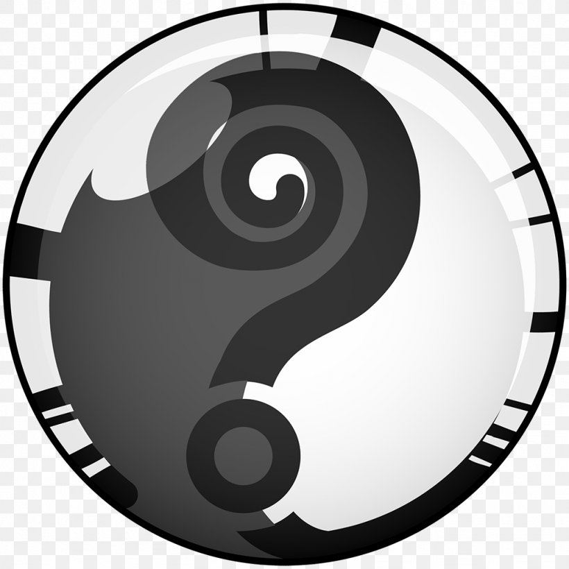 Clock Face Yin And Yang Clip Art, PNG, 1024x1024px, Clock Face, Black And White, Clock, I Ching, Image Resolution Download Free