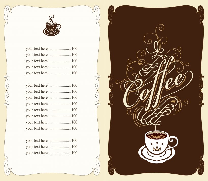 Coffee Tea Cafe Fast Food Menu, PNG, 4150x3623px, Coffee, Brand, Cafe, Coffee Cup, Diner Download Free