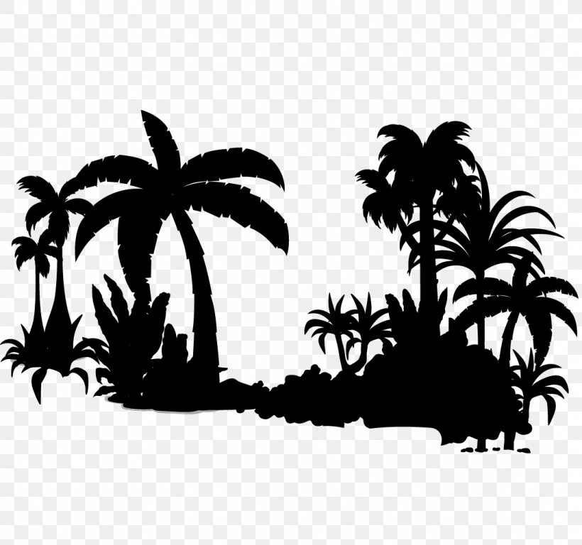 Palm Trees Black & White, PNG, 1088x1020px, Palm Trees, Arecales, Art, Attalea Speciosa, Black White M Download Free