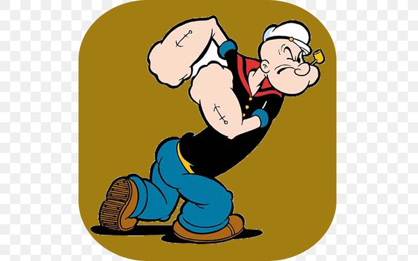 Popeye Cartoon Animation Comic Book Comics, PNG, 512x512px, Popeye, Animated Cartoon, Animation, Arm, Art Download Free