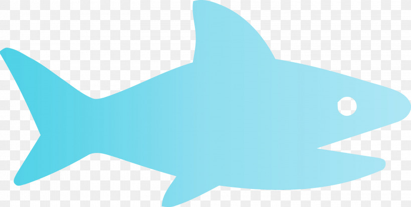 Shark, PNG, 3000x1514px, Baby Shark, Aqua, Blue, Carcharhiniformes, Cartilaginous Fish Download Free