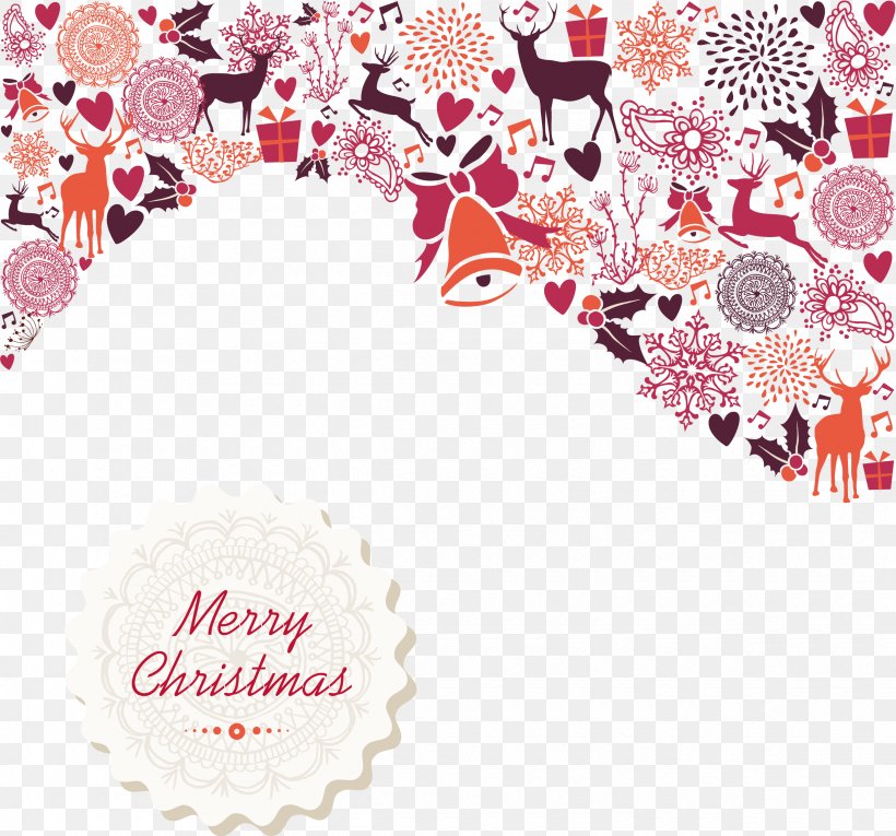 Christmas Card Illustration, PNG, 2440x2278px, Santa Claus, Christmas, Christmas And Holiday Season, Christmas Card, Christmas Tree Download Free