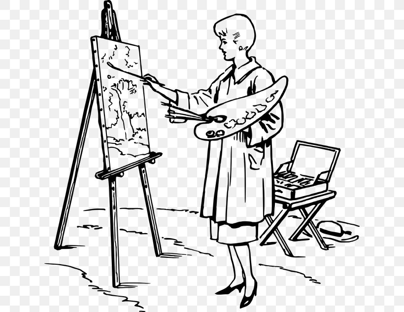 Easel Painting Drawing Board Art, PNG, 640x633px, Easel, Area, Arm, Art, Artist Download Free