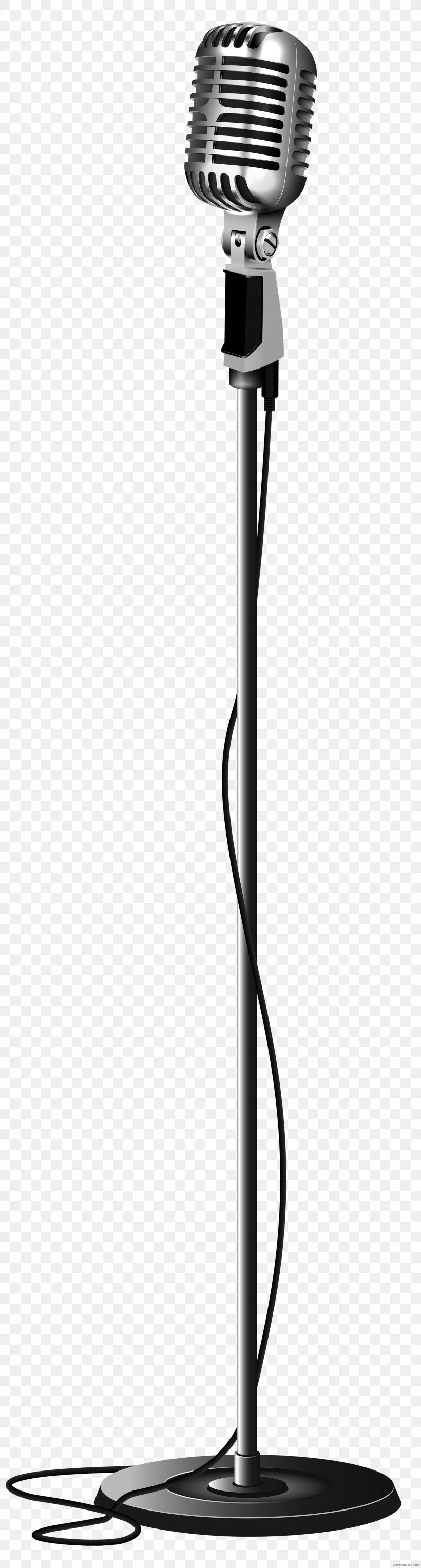 Microphone Image Clip Art Vector Graphics, PNG, 2147x8000px, Microphone, Art, Audio, Audio Equipment, Black And White Download Free