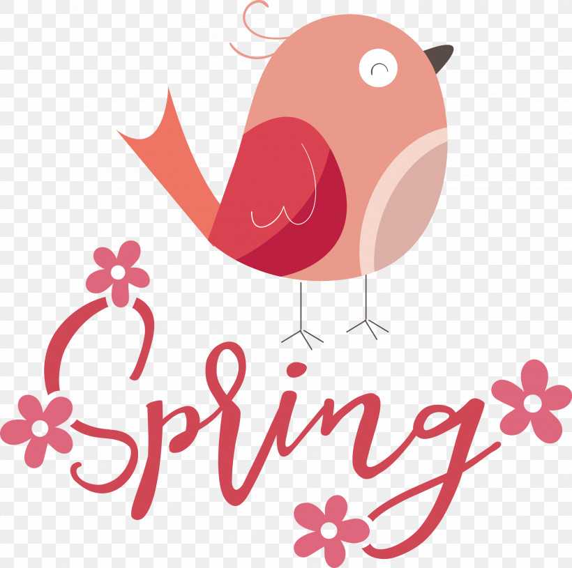 Spring Bird, PNG, 3000x2984px, Spring, Bird, Cartoon, Fishing, Logo Download Free