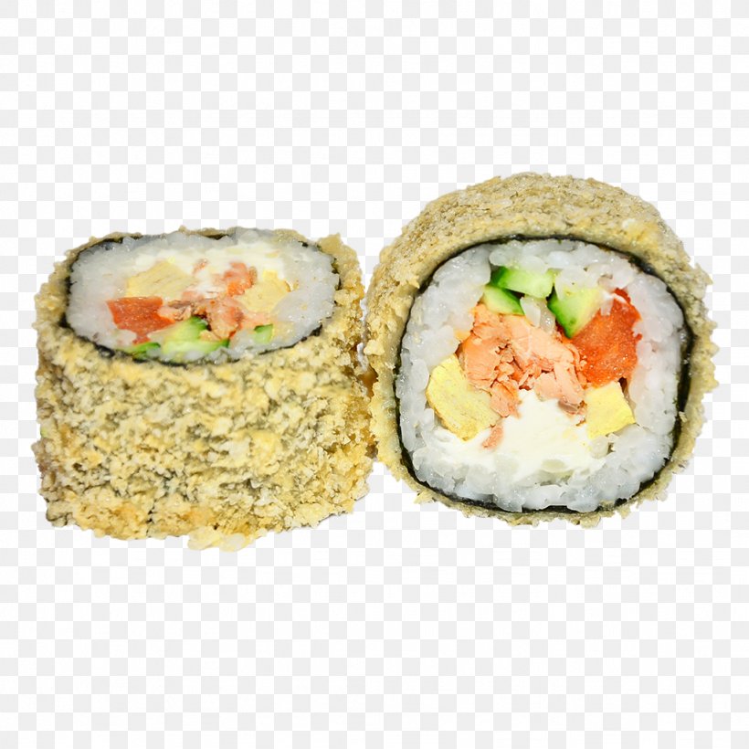 California Roll Gimbap Sushi Omelette Bacon, PNG, 1024x1024px, California Roll, Asian Food, Atlantic Salmon, Bacon, Cheese Download Free