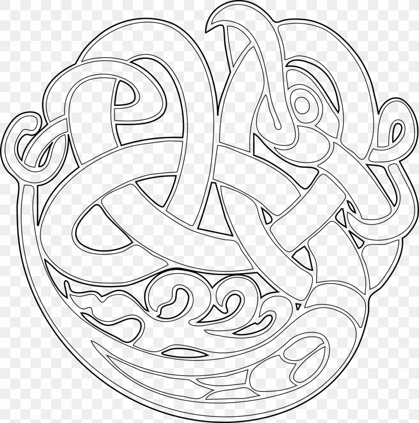Celtic Knot Line Art Celts, PNG, 2379x2400px, Celtic Knot, Art, Artwork, Auto Part, Black And White Download Free