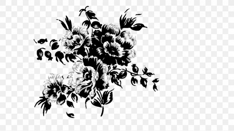 Floral Design Flower, PNG, 900x506px, Floral Design, Art, Black And White, Branch, Cut Flowers Download Free