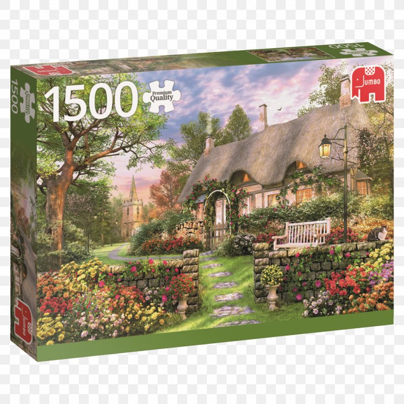 Jigsaw Puzzles Cottage Jumbo Games Art, PNG, 1500x1500px, Watercolor, Cartoon, Flower, Frame, Heart Download Free