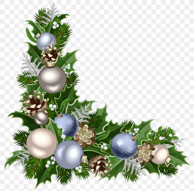 Santa Claus Christmas Decoration Clip Art, PNG, 3096x3054px, Santa Claus, Branch, Christmas, Christmas Decoration, Christmas Ornament Download Free