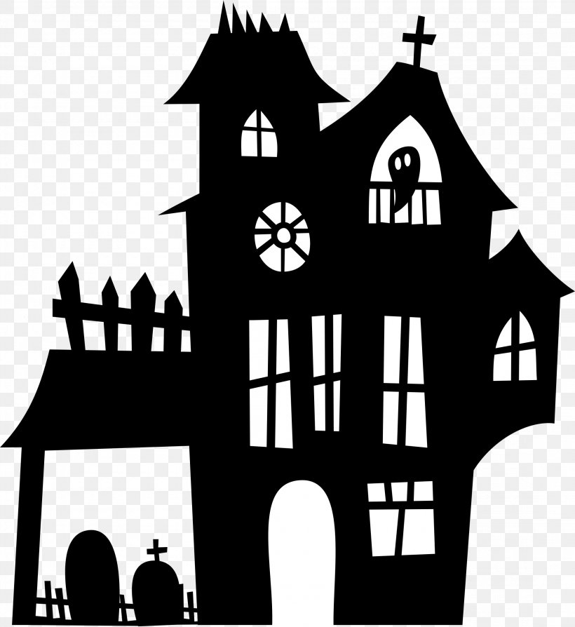 Haunted House Clip Art, PNG, 2200x2400px, Haunted House, Arch, Black And White, Brand, Facade Download Free