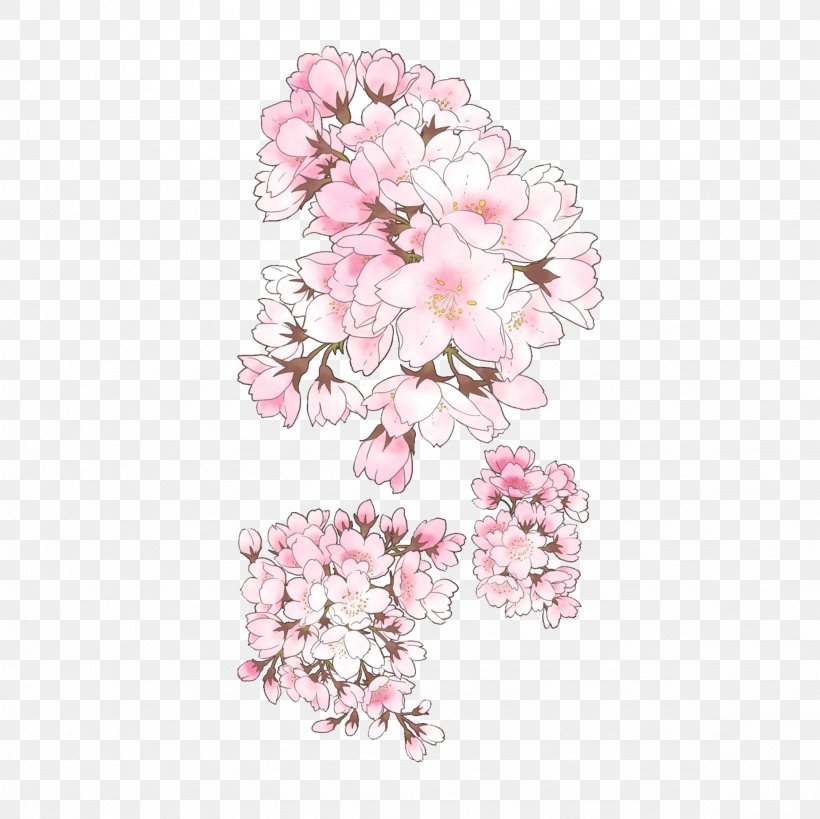 Pixiv Cherry Blossom Drawing Illustration, PNG, 2362x2362px, Pixiv, Blossom, Branch, Cherry Blossom, Cut Flowers Download Free