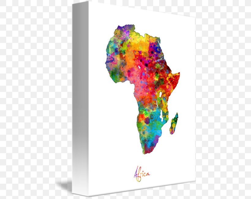 Africa Art Map Watercolor Painting Canvas Print, PNG, 469x650px, Africa, Art, Artist, Canvas, Canvas Print Download Free