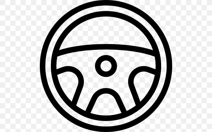 Car Motor Vehicle Steering Wheels, PNG, 512x512px, Car, Area, Belt, Black And White, Line Art Download Free