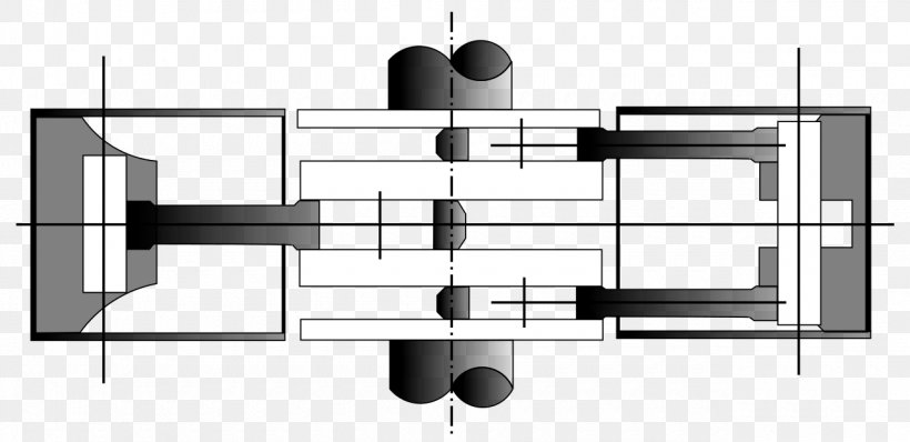 Flat Engine Cylinder Internal Combustion Engine Crankshaft, PNG, 1280x622px, Flat Engine, Aircraft Engine, Black And White, Connecting Rod, Crankshaft Download Free