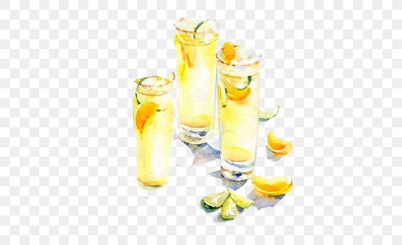 Cocktail Bxe1nh Bu1ed9t Lu1ecdc Watercolor Painting Illustration, PNG, 500x500px, Cocktail, Art, Bxe1nh Bu1ed9t Lu1ecdc, Cocktail Garnish, Drawing Download Free