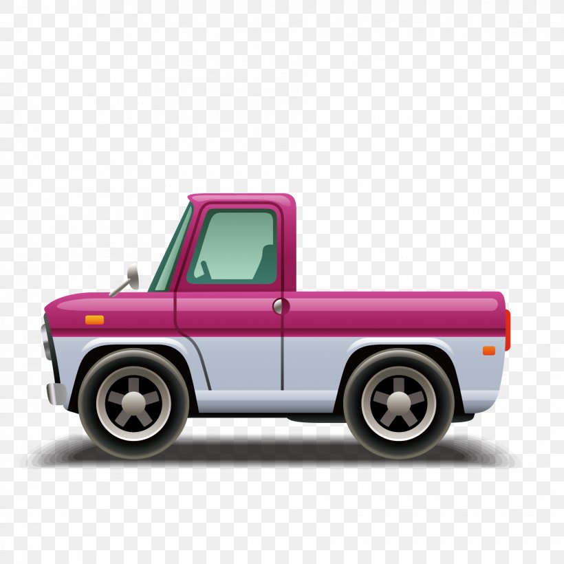 Pickup Truck Car Euclidean Vector, PNG, 1875x1875px, Pickup Truck, Animation, Automotive Design, Automotive Exterior, Brand Download Free
