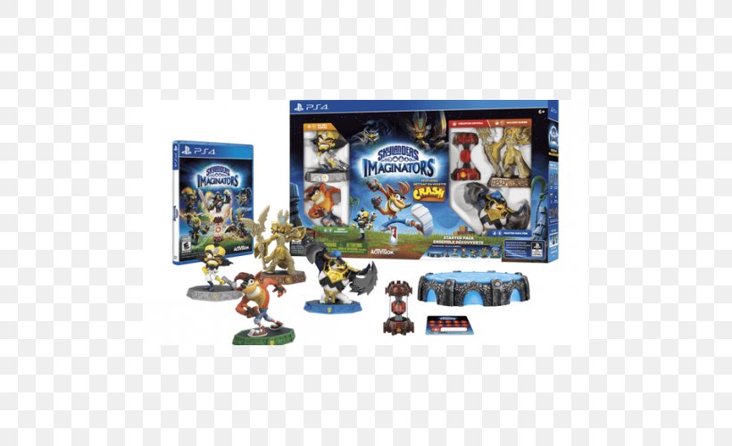 Skylanders: Imaginators Skylanders: Trap Team Crash Bandicoot Lego Dimensions PlayStation 4, PNG, 500x500px, Skylanders Imaginators, Action Figure, Aku Aku, Bandicoot, Crash Bandicoot Download Free