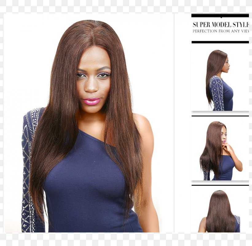 Wig Long Hair Bangs Step Cutting, PNG, 800x800px, Wig, Bangs, Brown Hair,  Cap, Color Download Free