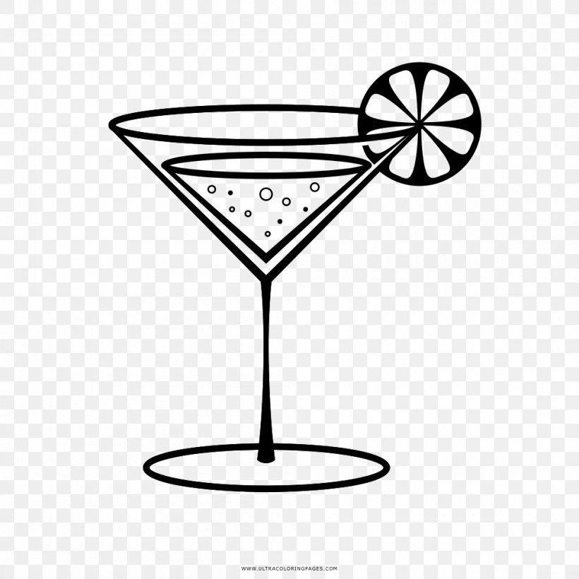 Cocktail Garnish Martini Margarita Drawing, PNG, 1000x1000px, Cocktail, Black And White, Champagne Glass, Champagne Stemware, Cocktail Garnish Download Free