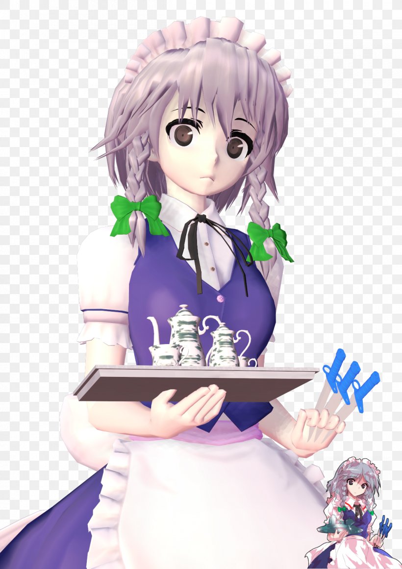 Double Dealing Character Lotus Land Story Sakuya Izayoi Team Shanghai Alice Knife, PNG, 1200x1700px, Watercolor, Cartoon, Flower, Frame, Heart Download Free
