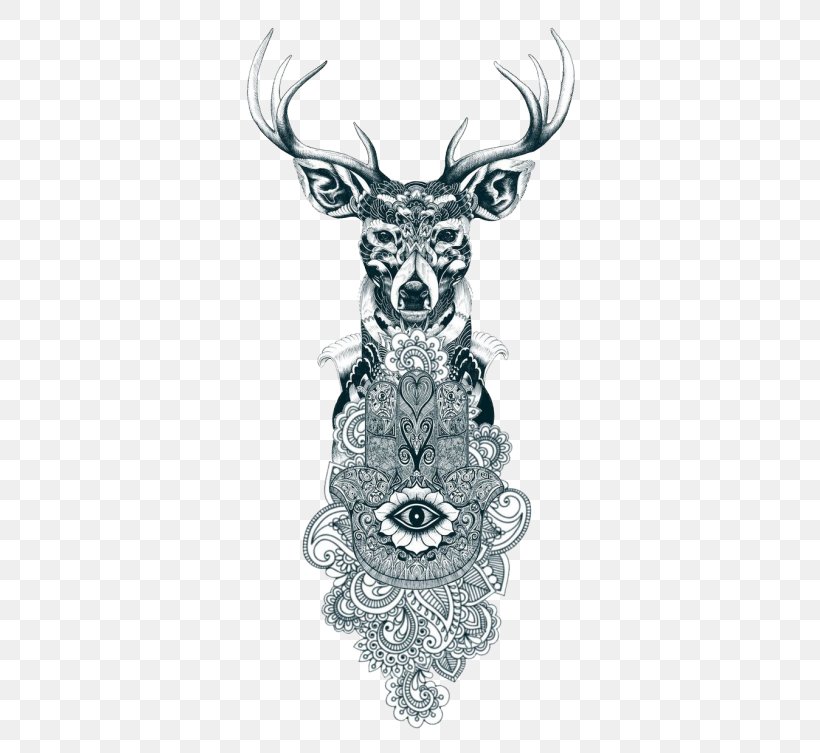 Abziehtattoo Mandala Drawing Deer, PNG, 400x753px, Tattoo, Abziehtattoo,  Animal, Art, Coloring Book Download Free