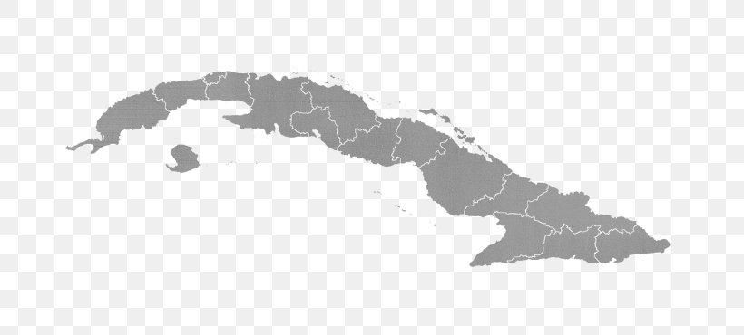 Cuba Vector Graphics Royalty-free Clip Art Illustration, PNG, 700x370px, Cuba, Black And White, Caribbean, Map, Monochrome Download Free
