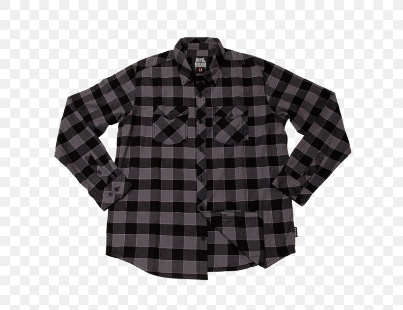 T-shirt Flannel Tartan Sleeve, PNG, 630x630px, Tshirt, Black, Button, Clothing, Flannel Download Free