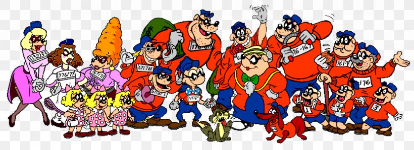 Beagle Boys Scrooge McDuck Banda Bassotti Character Famiglia Cristiana, PNG, 832x303px, Watercolor, Cartoon, Flower, Frame, Heart Download Free
