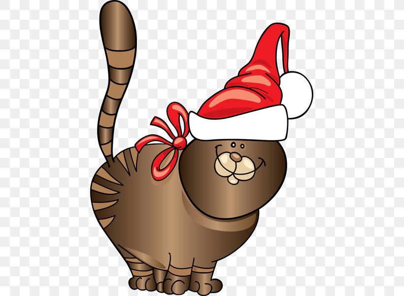 Cat Kitten Santa Claus Christmas Clip Art, PNG, 453x600px, Cat, Can Stock Photo, Cartoon, Christmas, Christmas Gift Download Free