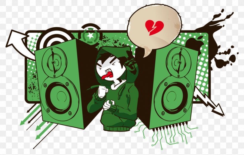 Wall Decal Loudspeaker Green Clip Art, PNG, 900x573px, Wall Decal, Animal, Art, Cartoon, Character Download Free