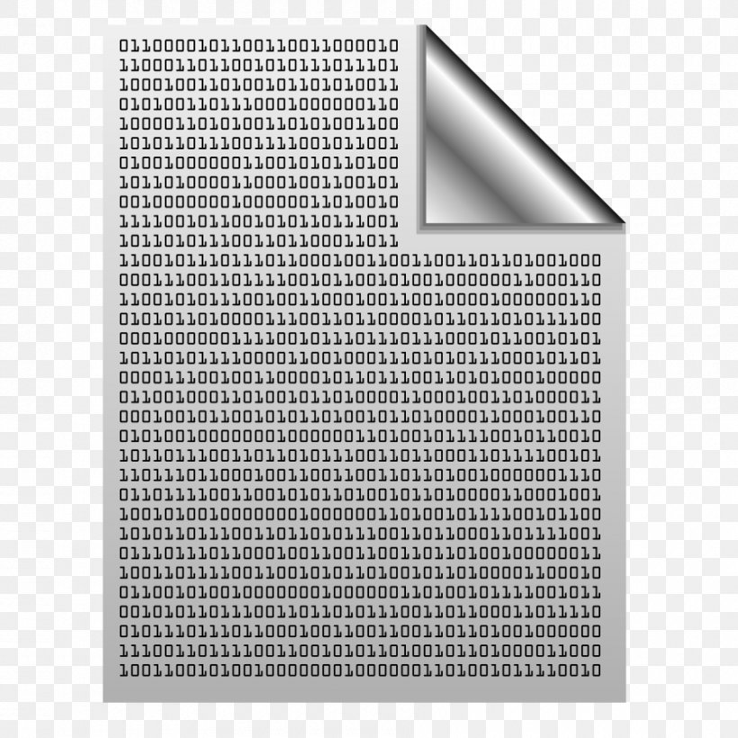Binary File Clip Art, PNG, 900x900px, Binary File, Binary Code, Binary Number, Black And White, Rectangle Download Free