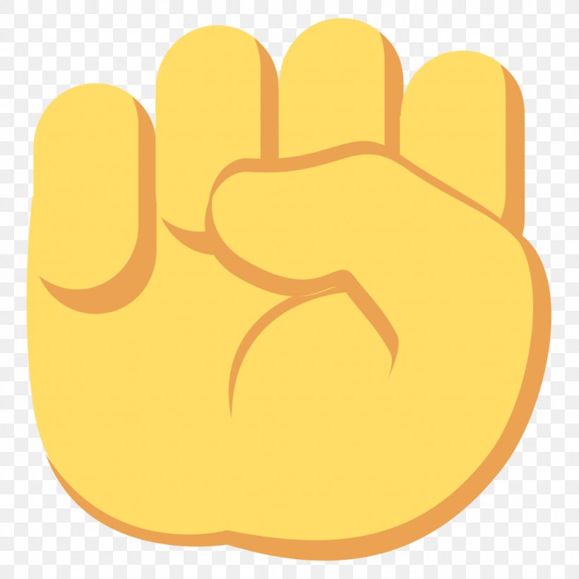 Emoji Raised Fist Symbol Sticker, PNG, 1024x1024px, Emoji, Crossed Fingers, Email, Emoticon, Finger Download Free