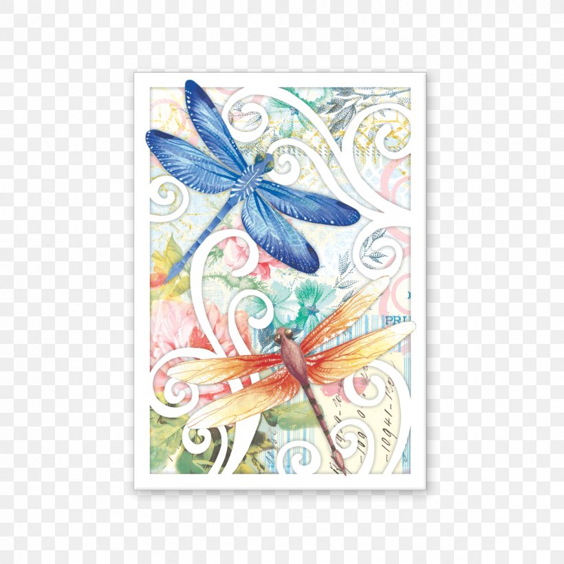 Paper Visual Arts Studio Watercolor Painting Dragonfly, PNG, 1200x1200px, Paper, Butterfly, Color, Dragonfly, Flora Download Free