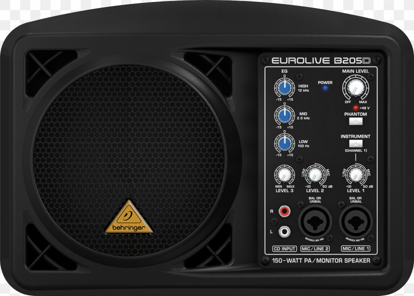 BEHRINGER Eurolive B2 Series Loudspeaker Powered Speakers Public Address Systems, PNG, 2000x1429px, Behringer Eurolive B2 Series, Audio, Audio Equipment, Audio Receiver, Behringer Download Free
