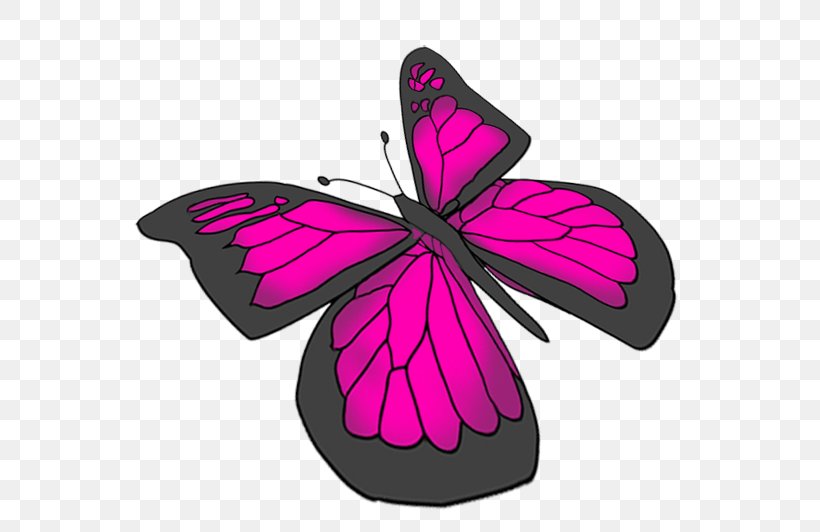 Butterfly Pink Purple Drawing, PNG, 588x532px, Butterfly, Art, Brush Footed Butterfly, Color, Drawing Download Free
