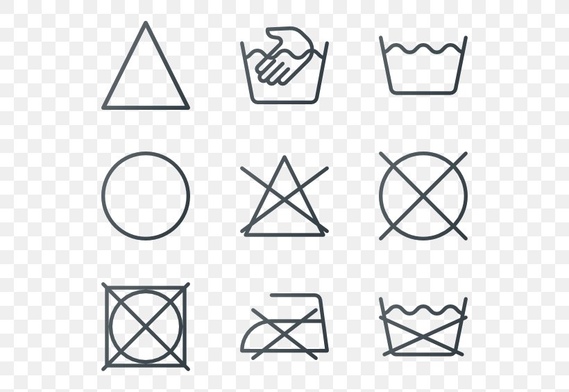 Laundry Symbol Cotton Washing Textile, PNG, 600x564px, Laundry Symbol, Area, Black And White, Clothing, Cotton Download Free