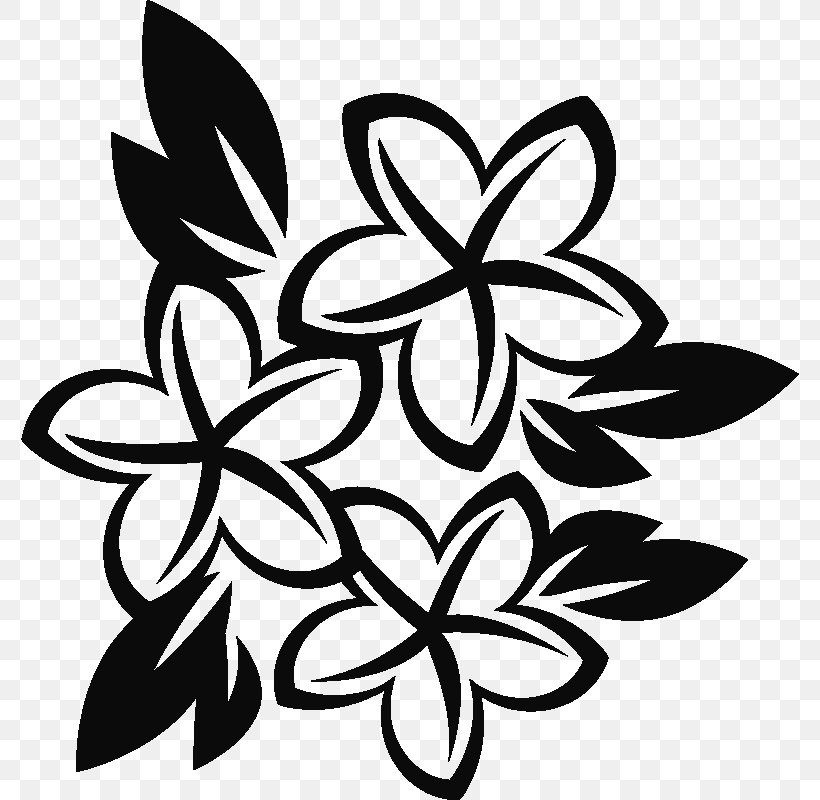 Sticker Flower Petal Car Clip Art, PNG, 800x800px, Sticker, Adhesive, Black And White, Branch, Branching Download Free