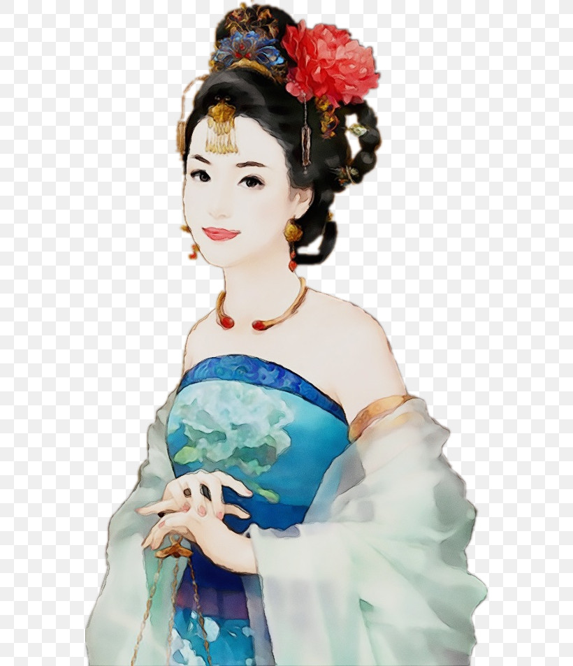 Hair Lady Hairstyle Geisha Shimada, PNG, 576x953px, Watercolor, Costume, Costume Design, Geisha, Hair Download Free