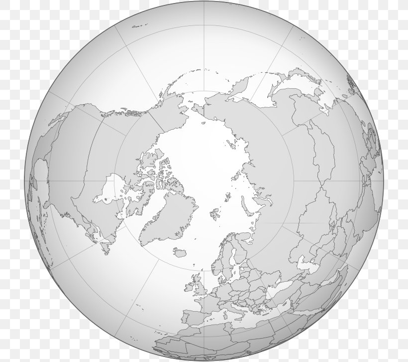 North Pole Globe South Pole Geographical Pole, PNG, 726x726px, North Pole, Black And White, Blank Map, Celestial Pole, Earth Download Free