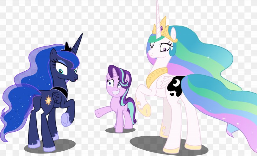 Pony Princess Celestia Twilight Sparkle Princess Luna A Royal Problem, PNG, 6724x4096px, Pony, Animal Figure, Art, Cartoon, Fictional Character Download Free