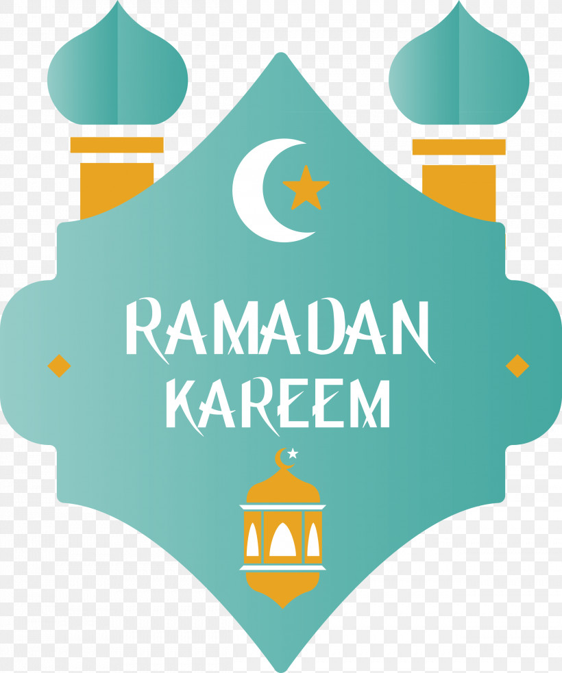 Ramadan Mubarak Ramadan Kareem, PNG, 2501x2999px, Ramadan Mubarak, Label, Logo, Ramadan Kareem, Turquoise Download Free