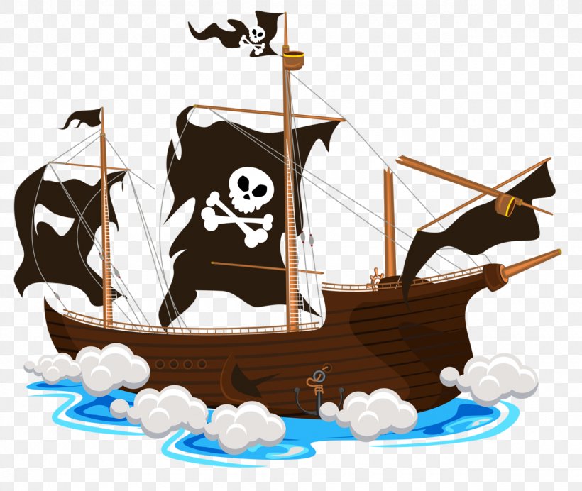 Vector Graphics Piracy Ship Jolly Roger Illustration, PNG, 1280x1081px, Piracy, Boat, Buried Treasure, Cartoon, Columbus Day Download Free
