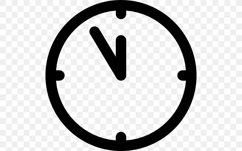 Clock Download, PNG, 512x512px, Clock, Area, Black And White, Computer Font, Symbol Download Free