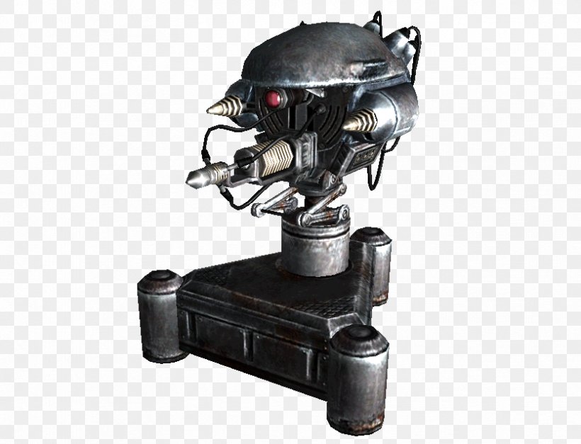 Fallout 3 Turret Sentry Gun Fallout: New Vegas Fallout 4, PNG, 834x638px, Fallout 3, Fallout, Fallout 4, Fallout New Vegas, Film Download Free