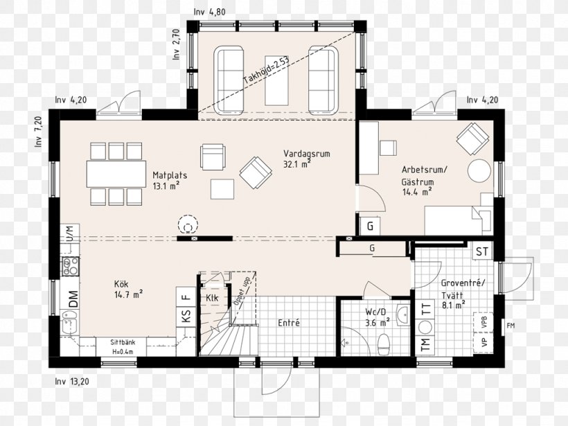 Floor Plan House Villa Grebbestad Koster Islands, PNG, 1024x768px, Floor Plan, Area, Balcony, Diagram, Dwelling Download Free